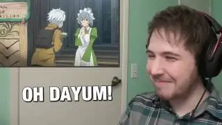 THAT'S AN IMPRESSIVE BONER YOU HAVE THERE - Noble Reacts to Danmachi Abridged Ep 1 (Reupload)