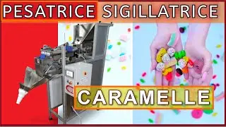 Macchina 𝐩𝐞𝐬𝐚𝐭𝐫𝐢𝐜𝐞 sigillatrice per 𝙘𝙖𝙧𝙖𝙢𝙚𝙡𝙡𝙚, 𝙙𝙤𝙡𝙘𝙞𝙪𝙢𝙞, bonbon