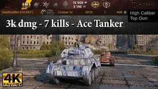 Cruiser Mk. IV video in Ultra HD 4K🔝 3k dmg - 7 kills - WN8 23,3k - Ace🔝 World of Tanks ✔️