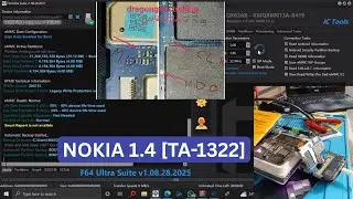 Nokia 1.4 [TA-1322]  Factory Reset and FRP Bypass on F64 Box