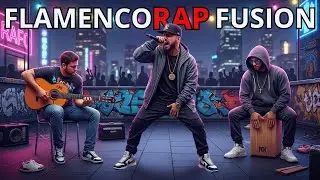 FLAMENCORAP FUSION Vol. 5 | Rooftop Rap Vibes x Spanish Guitar | Hyper-Realistic Urban Scene