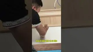 Installation of decorative edge trim to conceal the end points of nano-plastic wall moldings | In...