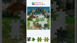 Beautiful mountains &mdash; Jigsaw Puzzle Time Lapse #shorts