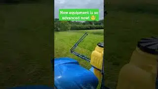 New equipment is so advanced now! 🧐 #shorts #football #turf #sports #tractor #sprayer #fertilizer