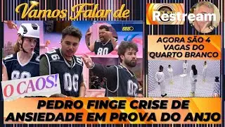 BBB 26: O CAOS! PEDRO FINGE CRISE APÓS PROVA * JONAS É ANJO * AGORA SÃO 4 VAGAS NO QUARTO BRANCO