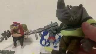 My TMNT muntant mayhem 4.5 inch action figures unboxing video Superfly, Bebop & Rocksteady.