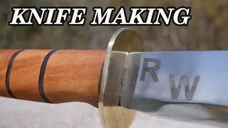 Knife making: how to make a knife from an old rusty billhook