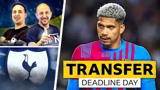 SPURS TO MAKE £30M MOVE FOR RONALD ARAUJO? | TRANSFER DEADLINE DAY LIVE