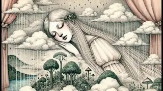 Dreamlike medieval fantasy atmosphere, Celtic music - Oniric relaxing with sound of rain and thunder