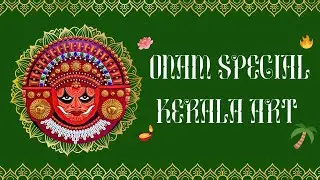 ✨ Onam Special Theyyam Art Decor | Traditional Kerala Art Form