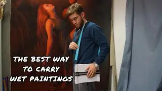 THE BEST WAY TO CARRY WET PAINTINGS. *NEW* Design for Plein Air - Allaprima Art Carrier
