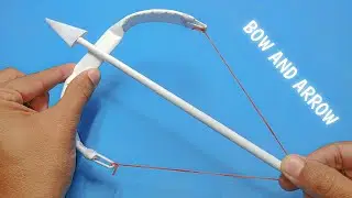 Paper Bow and Arrow making | Paper craft | Paper weapons
