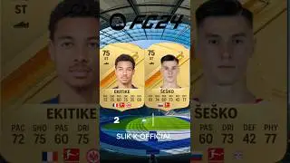 Hugo Ekitike Vs Benjamin &Scaron;e&scaron;ko FIFA Evolution #fc26#eafc25 #fifa #football #fc25 #fifacards