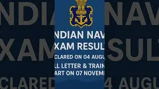 Indian Navy Intake 2026 Exam Result Declared on Mid August