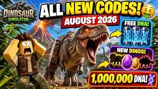 Dinosaur Simulator Codes – August 2026 | ALL NEW Working Codes! 🦖 FREE DNA & Dinosaurs