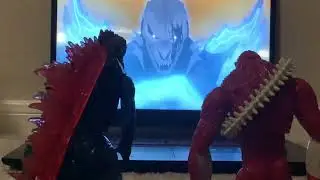 Godzilla and Skar King react to ANCIENT TITAN WAR | Monsterverse | Animation