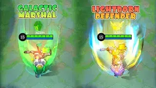 Tigreal | Galactic Marshal June 2022 Starlight Skin VS Lightborn-Defender Skin | MLBB Comparison