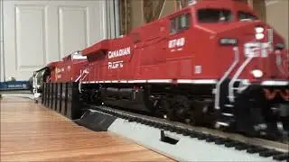 HO Operating Session with Six Trains action of BNSF, NS, CP and Amtrak Action!