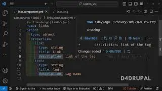 3 - How to write component.yml in Single Directory Components(SDC) Drupal 10 | D4Drupal