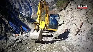 Baltal-Amarnath cave track getting widened for safe travel of yatris in 2023