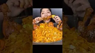 Spicy Chicken Leg ASMR MUKBANG! Big Bites &copy;️MaddyEats