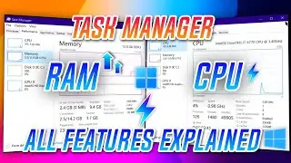 Диспетчер задач. Все функции объяснены на хинди для Windows 10, 11 PRO ⚡⚡⚡