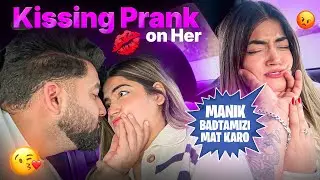 Kiss Prank On Her in public❤️| She Got Scared😂| Lohri Special