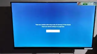 There was a problem while trying to play the samsung tv plus channel
