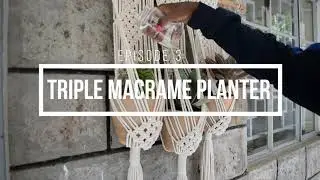 Triple Macrame Planter