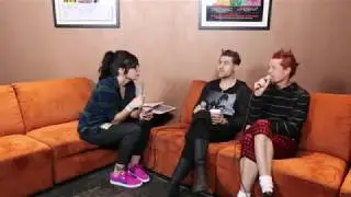 DREAMCAR's Adrian & Davey Backstage at Wrex The Halls, December 9, 2017