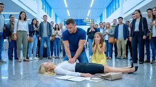 CEO Collapsed at the Airport—Single Dad Saved Her, Then Opened Her Bag and Froze