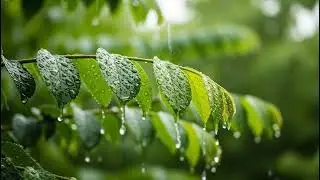 [15M Power Nap] 🌿 Crisp Rain on Green Leaves | Perfect for Lunch Break Rest | Instant Calm