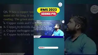 RMS 2023 SCIENCE PYQ BY NIKHIL SIR #shorts #rmsscience #sciencepyq #ytshorts #viral
