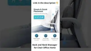 Back and Neck Massager for Chair Office Home #shorts