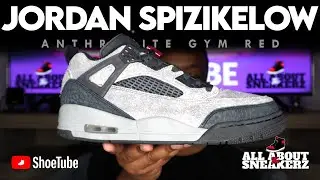 JORDAN SPIZIKE LOW 'ANTHRACITE GYM RED' UNBOXING & REVIEW!!