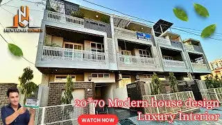 155 Gaj luxury house design | 20*70 modern house elevation with luxury interior design #jaipur 