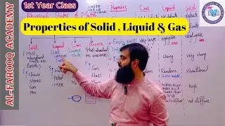3.1 Properties of Solid , Liquid , Gas | Physical States of Matter | Class 11 | Chemistry