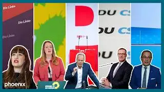Fraktionssitzungen mit B'90/Gr&uuml;ne, die Linke, SPD, AfD und CDU/CSU