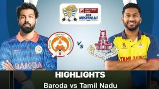 Syed Mustaq Ali Trophy 2024 Baroda v Tamilnadu highlights | Hardik Pandya Batting @LeaguHighlig