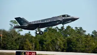 Twenty F - 35A Lightning Ils were ready to fly at Eglin Air Force Base , Florida | 4K