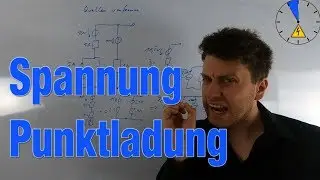 27 Spannung einer Punktladung berechnen zwischen zwei verschiedenen Punkten