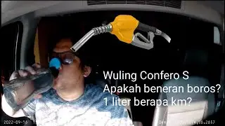 konsumsi bbm wuling confero s. berapa kilometer per liter? apakah bener wuling confero boros?