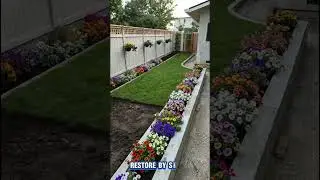 &ldquo;Watch This Backyard Turn Into a Luxury Paradise🤯|Restore by Sharif  #luxurygarden #backyardmakeover