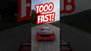 Ferrari F40 RIPPIN in FORZA 5! #cars #racing #driving #ferrari #fast #drift #fastcars #shorts #fyp