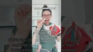 KEGEL Tampon HACK For Pain Relief! #doctor #health #mom #education #fyp #tampon #viralvideo #girl