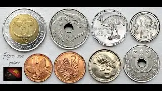 Papua New Guinean Kina and Toea Coins (complete set) | Papua new guinea - Country in Oceania
