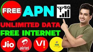 New Trick jio, airtel, vi, 5G freeinternet Apn 2026 | apn free internet 2026 Tech anil