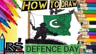 pakistan defence day drawing, painting&coloring for kids&toddlers|defence day drawing|6 th September