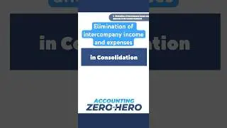 Eliminating intercompany income and expenses in the conso. Watch the full video in the channel link!