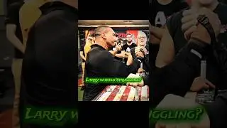 larry wheels struggles around this legend and its pretty obvious #larrywheels #larry #armwrestling